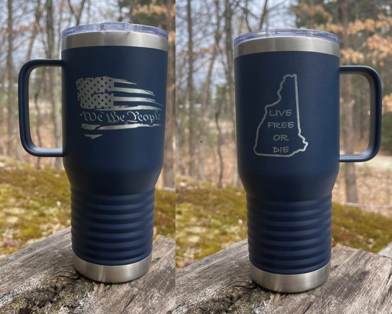 Personalized Travel Mug, 20 oz. Insulated Metal