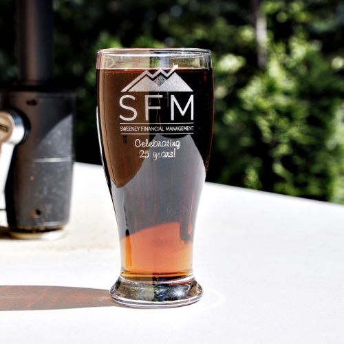 Personalized Pilsner Beer Glass, 19 oz.