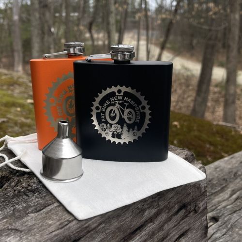 Personalized Flask, 6 oz. Stainless Steel with Funnel