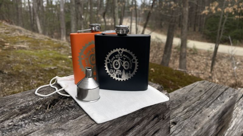 Personalized Flask, 6 oz. Stainless Steel with Funnel