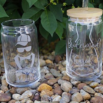 Personalized Beer Can Glass, 16 oz.
