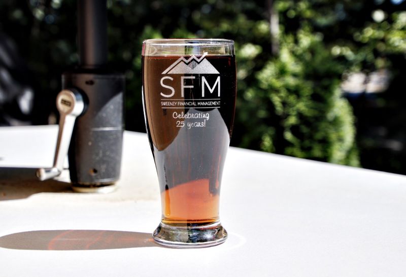 Personalized Pilsner Beer Glass, 19 oz.