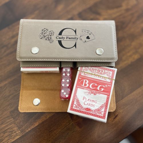 Personalized Playing Card & Dice Set