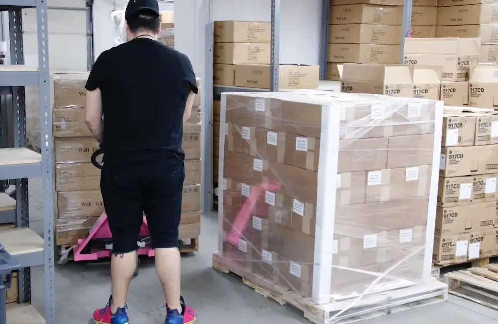 Man working in warehouse